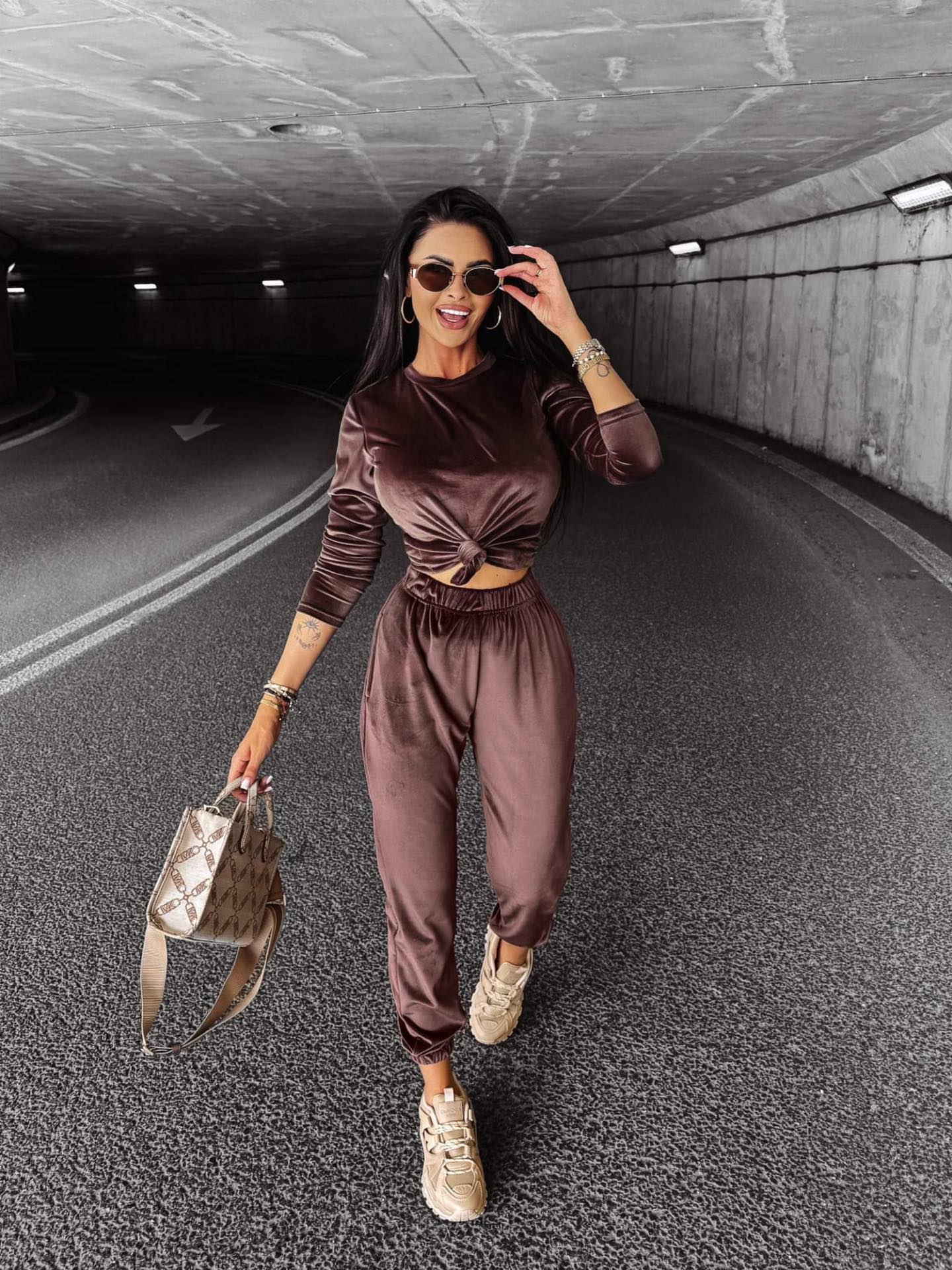 Teodora Brown Tracksuit
