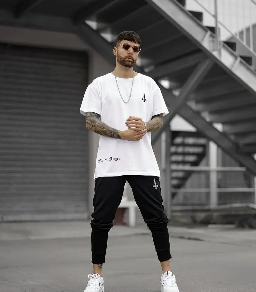 Demitri White & Black Tracksuit