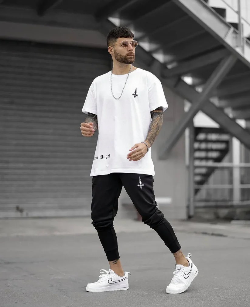 Demitri White & Black Tracksuit