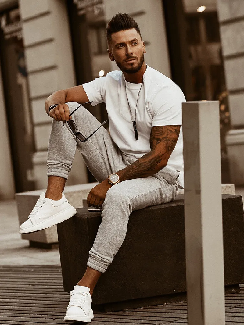 Jakub White & Gray Tracksuit