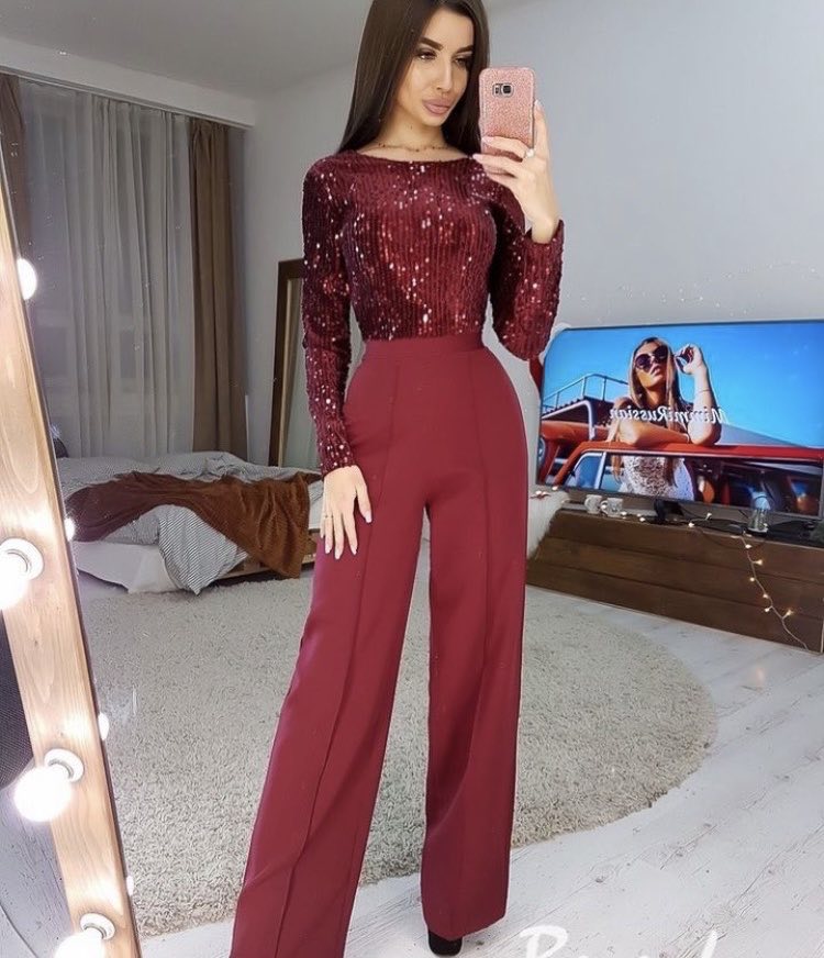 Georgia WineRed Jumpsuit