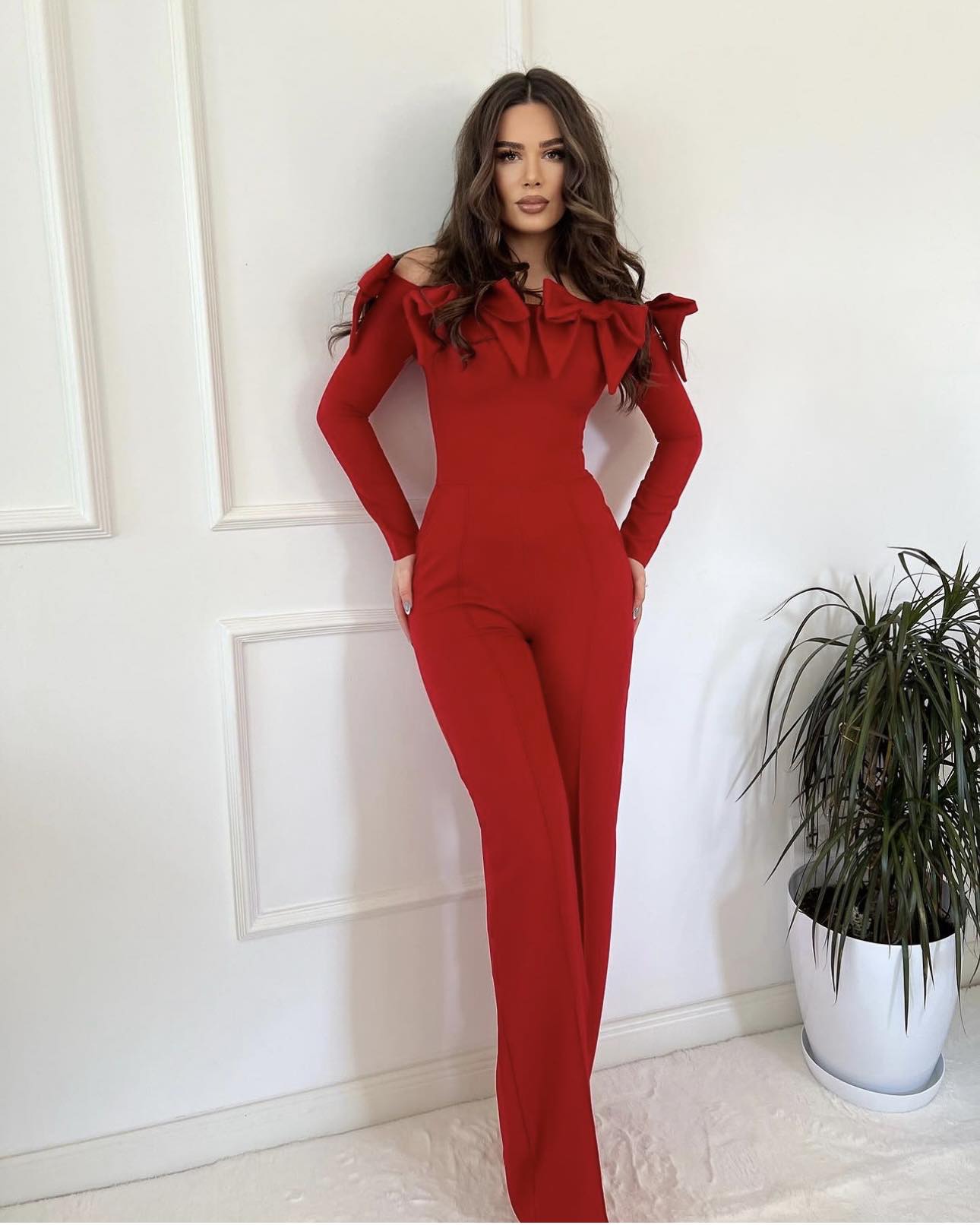 Rima Red Jumpsuit