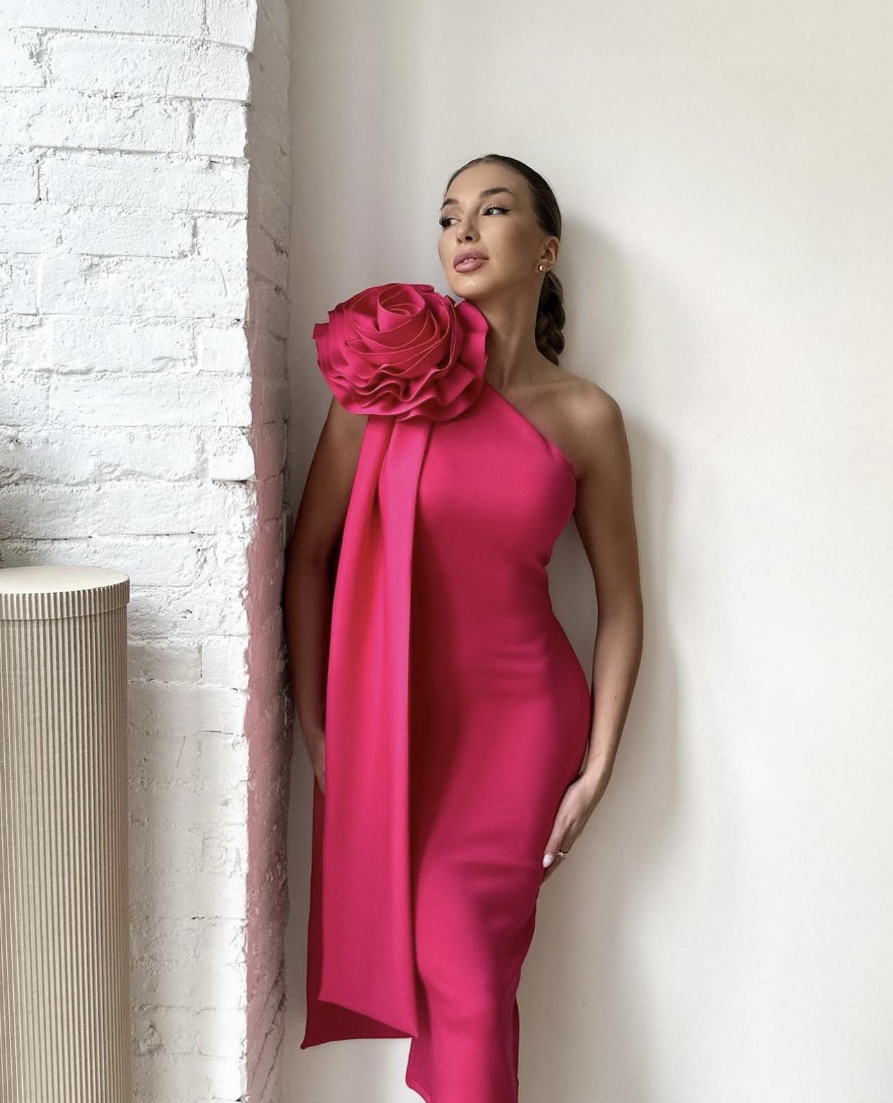 Yoko Fuchsia Dress