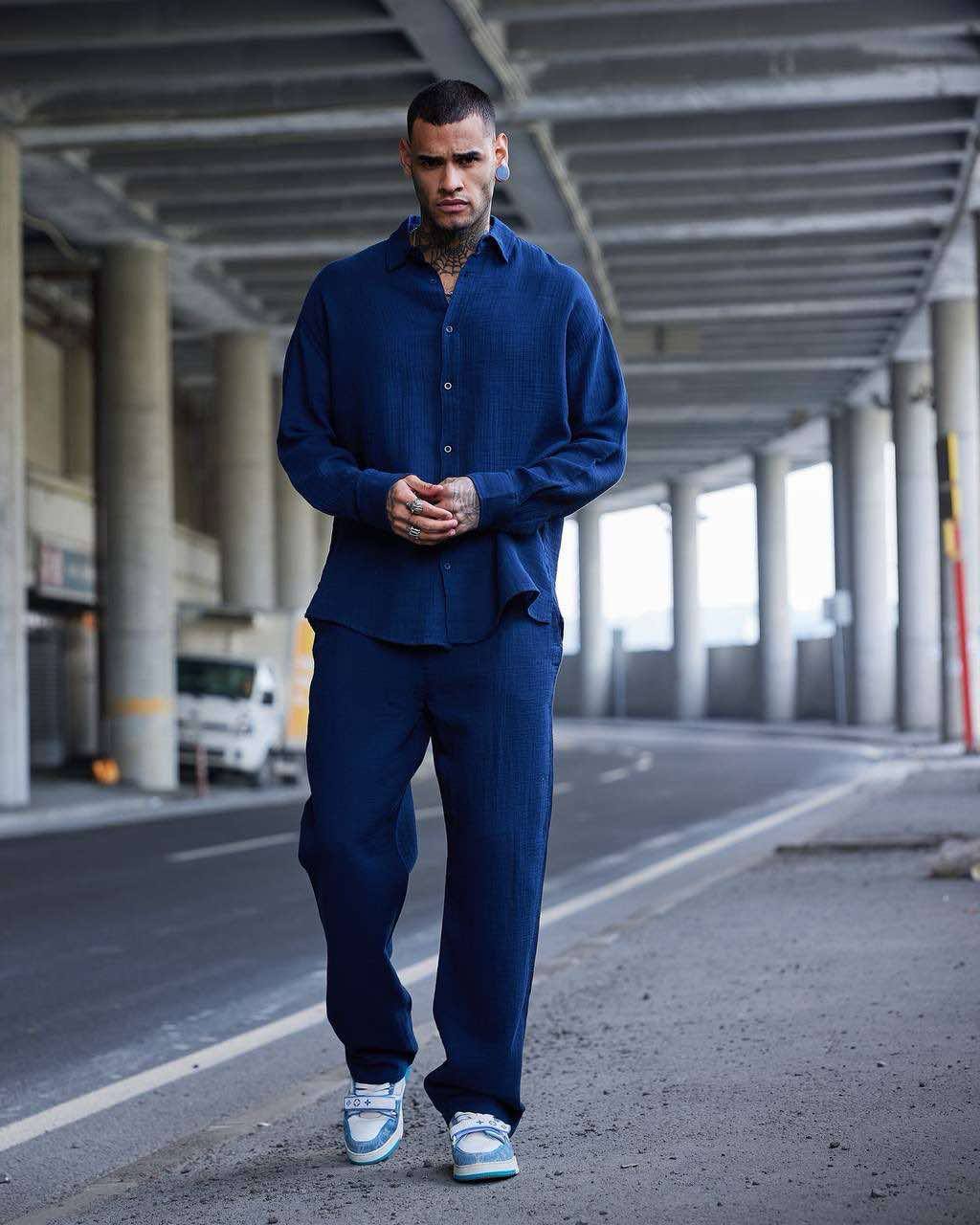 Navy Blue Tasos Set