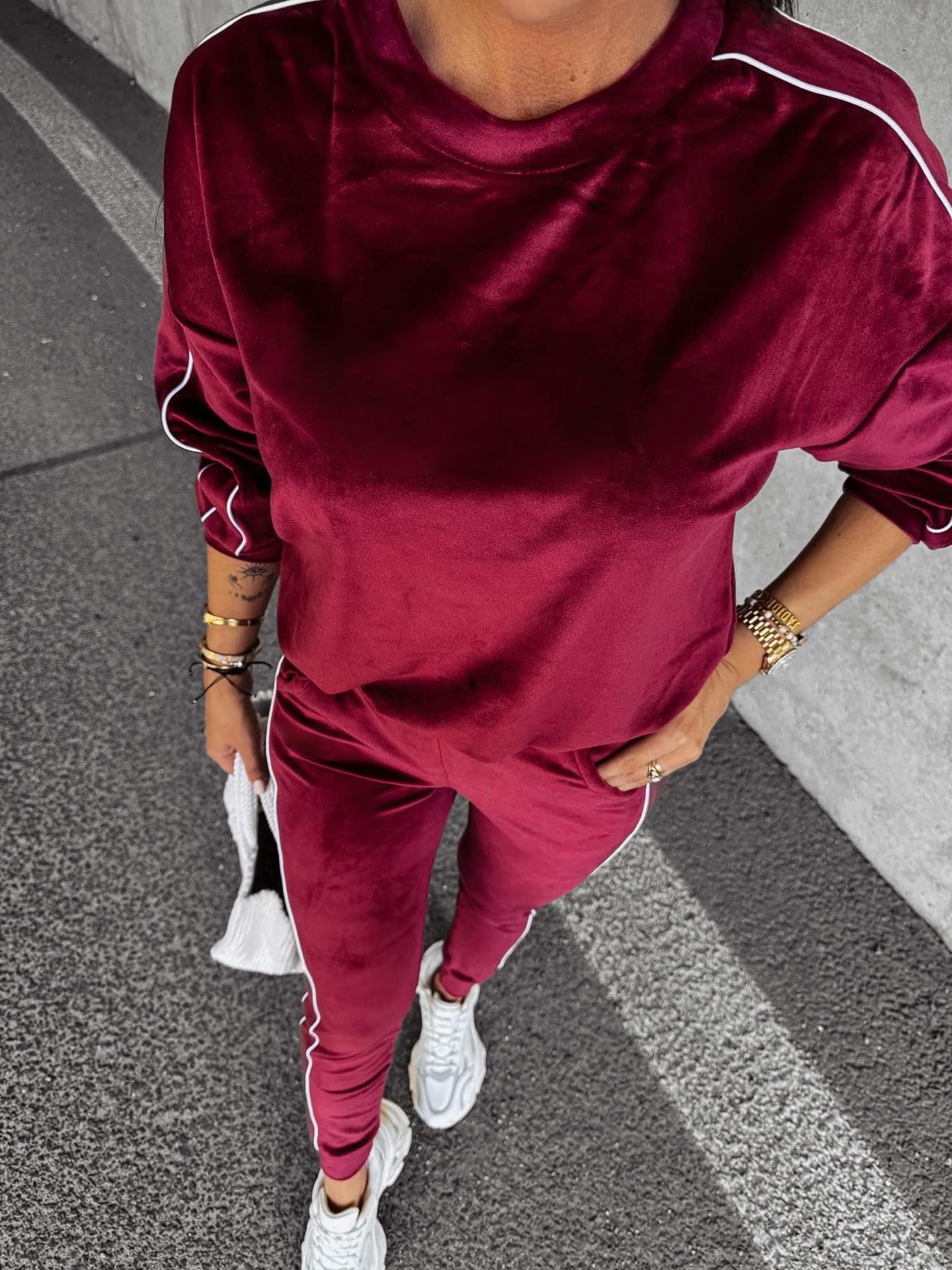 Luka Burgundy Tracksuit