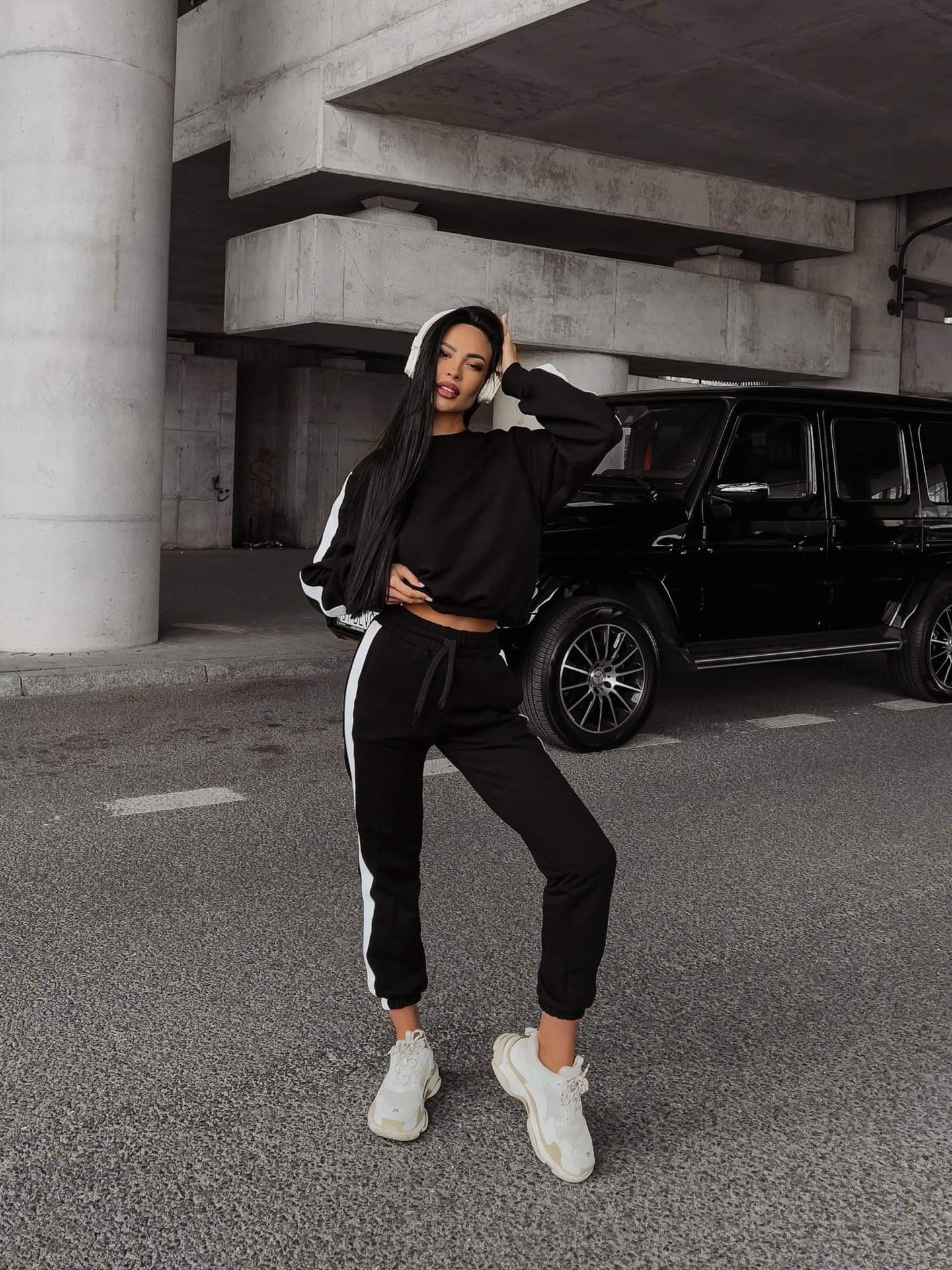 Sibel Black Tracksuit