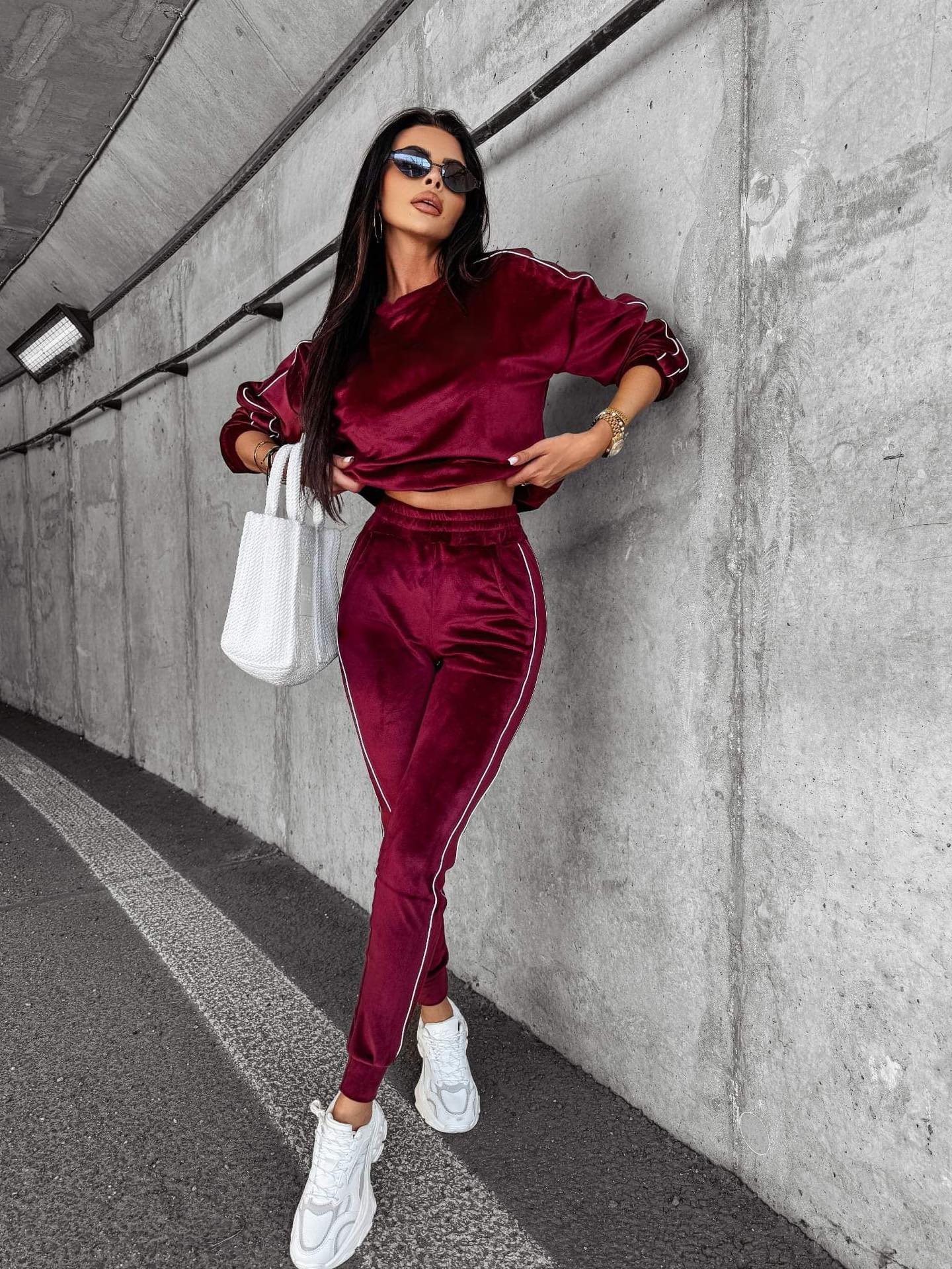 Luka Burgundy Tracksuit