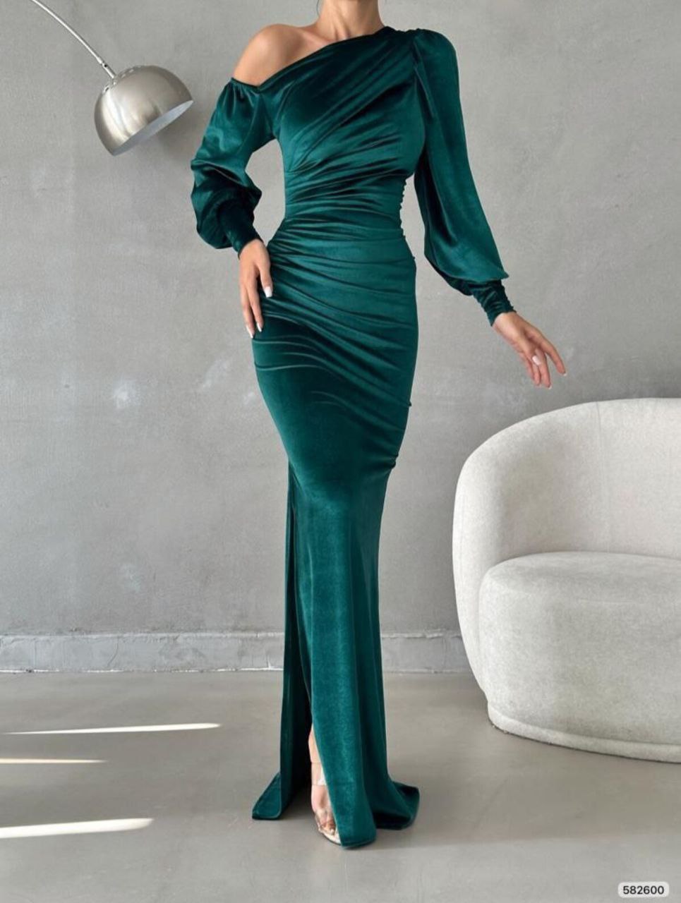 Hiba Dark Green Dress