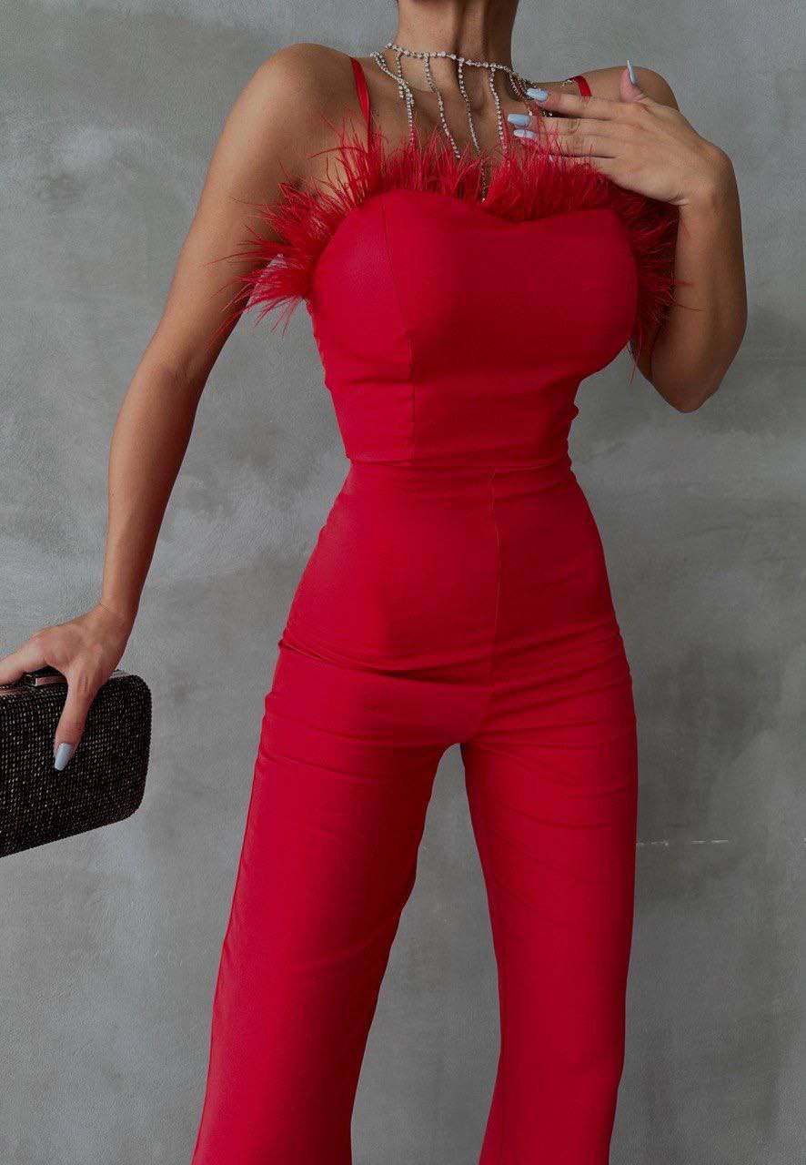 Ula Red Jumpsuit