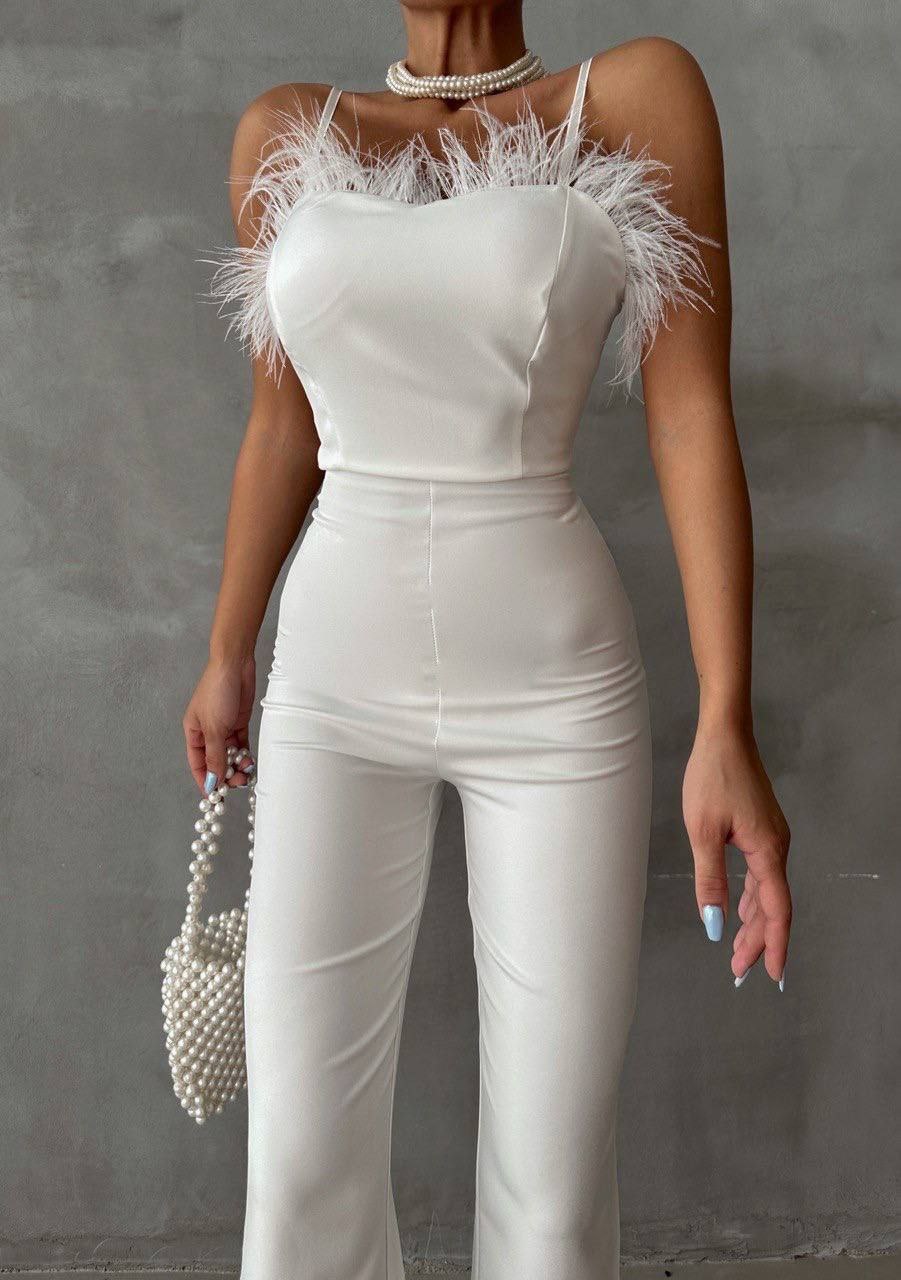 Ula White Jumpsuit