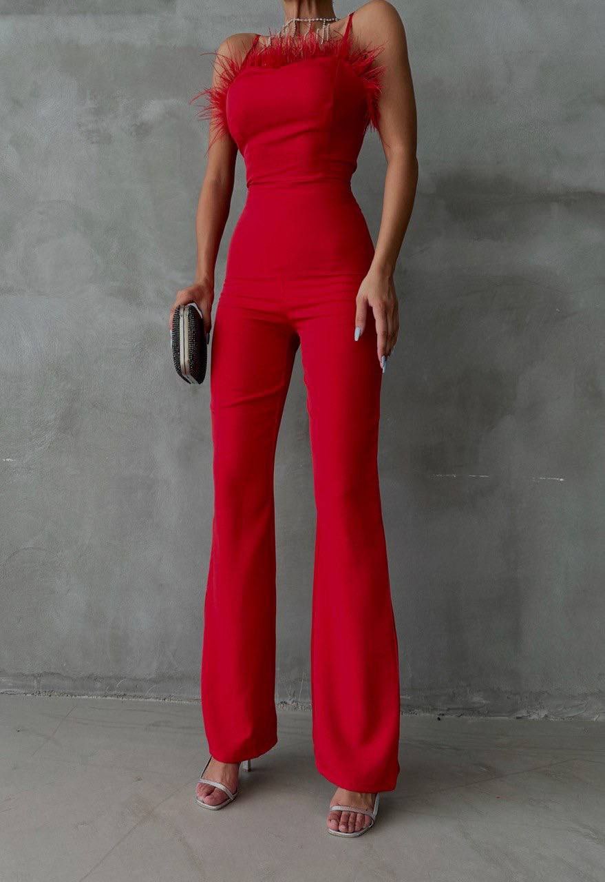 Ula Red Jumpsuit