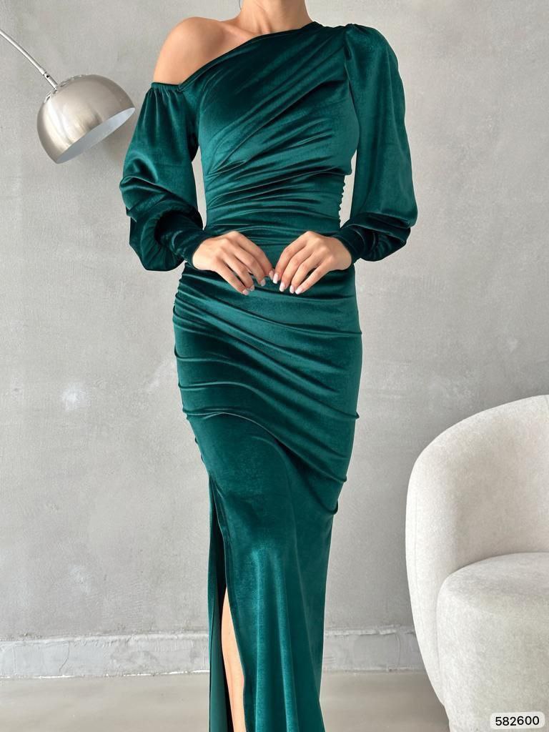 Hiba Dark Green Dress