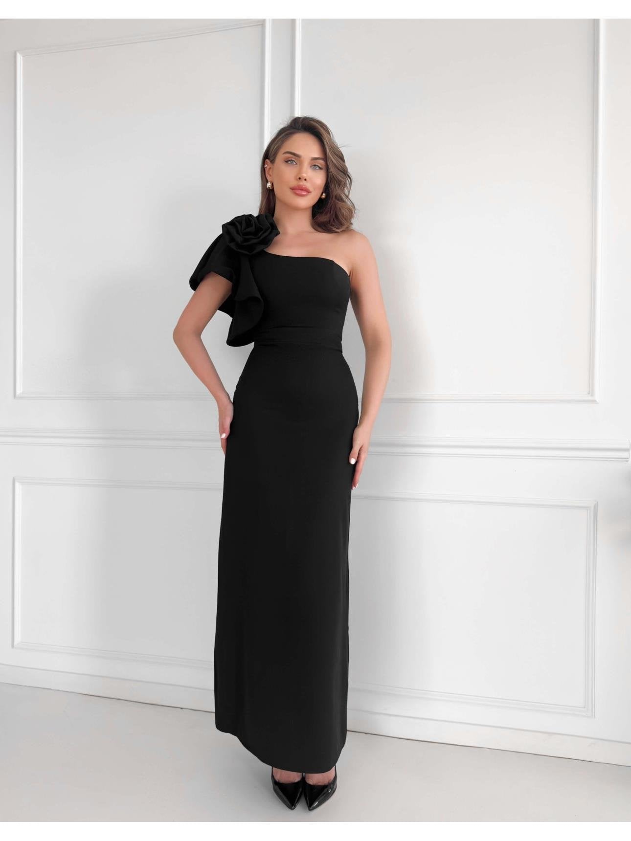 Aysu Black Dress